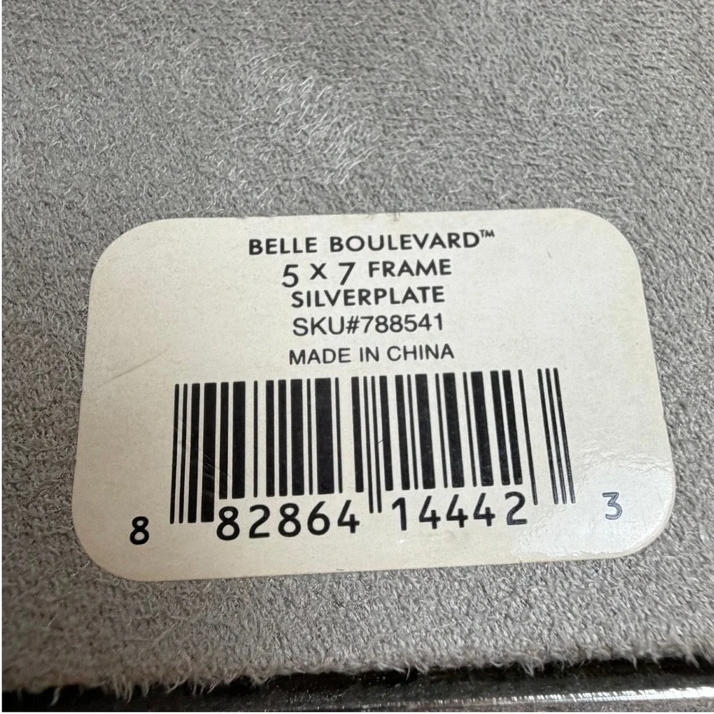 Kate Spade New York Belle Boulevard Silverplate 5x7 Picture Frame Lenox